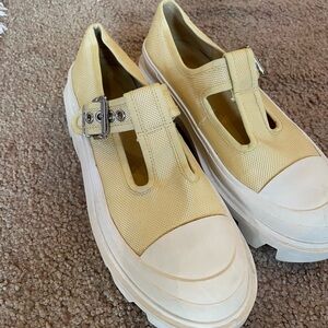 Jeffrey Campbell Yellow Platform Sneakers